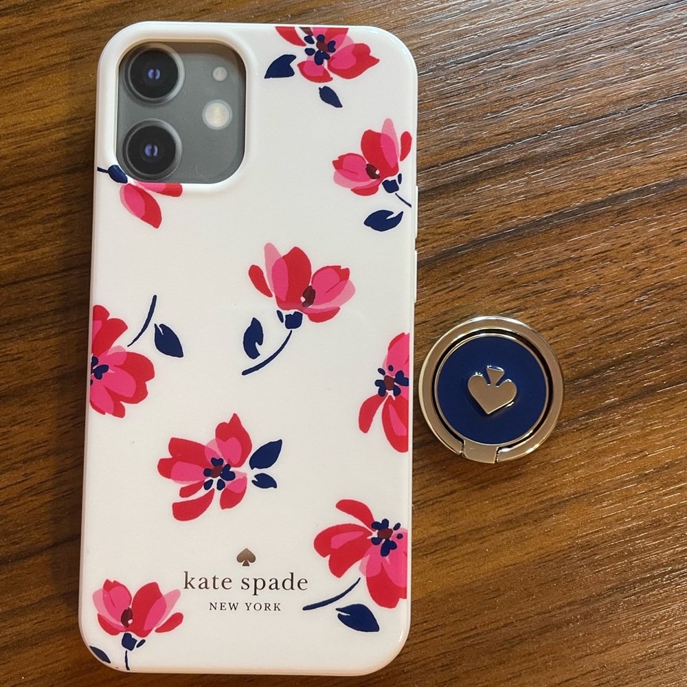 Kate Spade iPhone 12 Mini Phone Case and Ring Stand